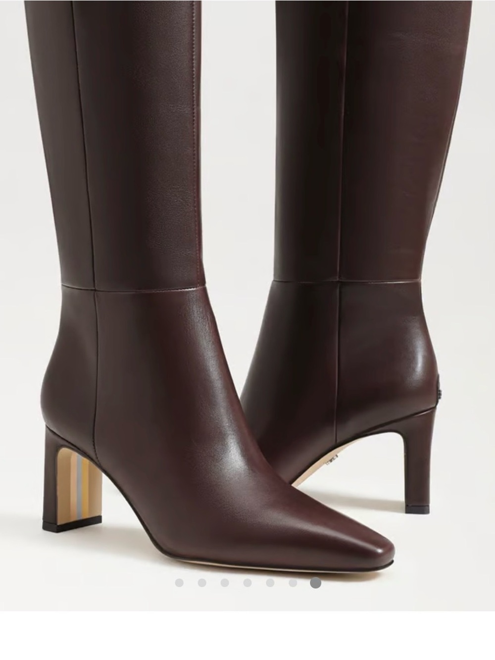 Sam Edelman Sylvia Knee High Boot Spiced Pecan - Picture 2 of 12